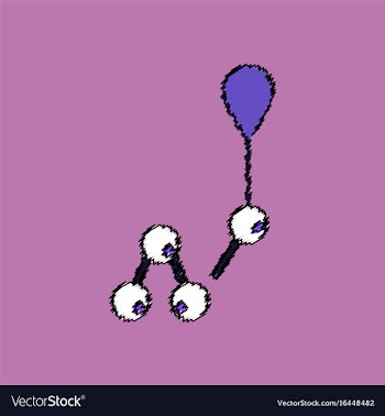 Flat icon design collection molecules and balloon vector image