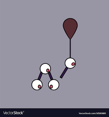 Flat icon design collection molecules and balloon vector image