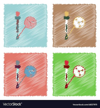 Flat icon design collection molecules and pipette vector image