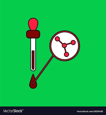 Flat icon design collection molecules and pipette vector image