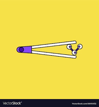 Flat icon design collection molecules and tweezers vector image