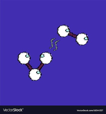 Flat icon design collection molecules and vector image