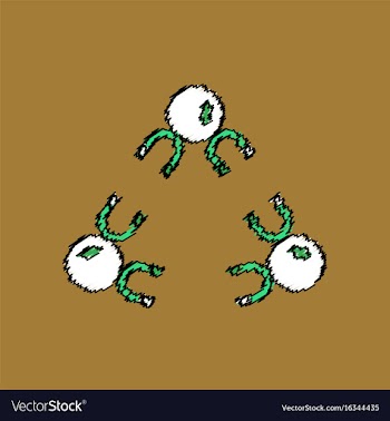 Flat icon design collection molecules and vector image