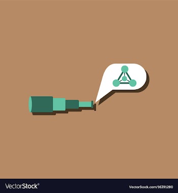 Flat icon design collection molecules and vector image