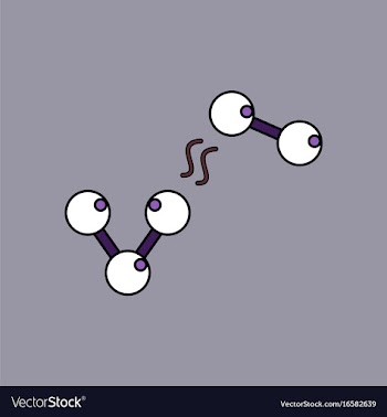 Flat icon design collection molecules and vector image