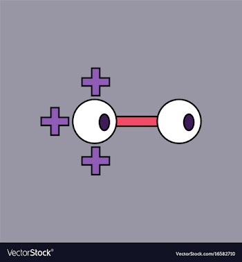 Flat icon design collection molecules and vector image