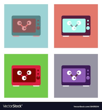 Flat icon design collection molecules in the vector image