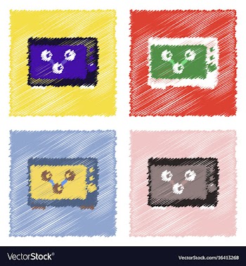 Flat icon design collection molecules in the vector image