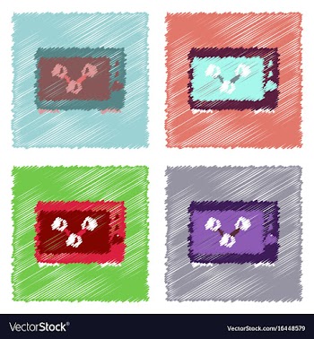 Flat icon design collection molecules in the vector image