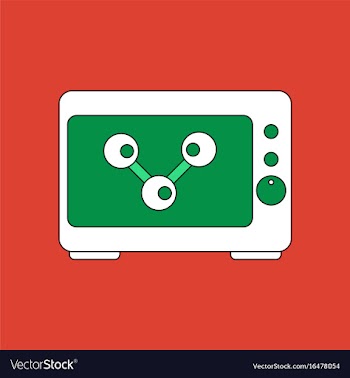 Flat icon design collection molecules in the vector image