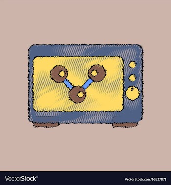 Flat icon design collection molecules in the vector image