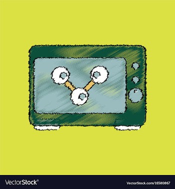 Flat icon design collection molecules in the vector image