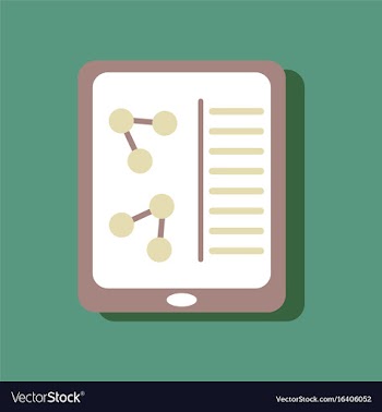 Flat icon design collection molecules on form in vector image
