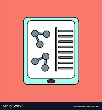 Flat icon design collection molecules on form vector image