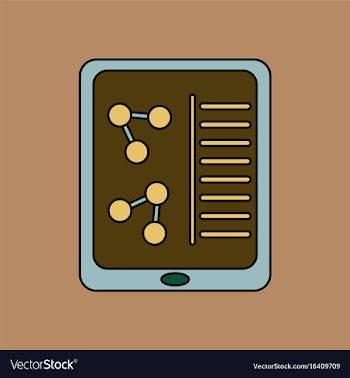 Flat icon design collection molecules on form vector image