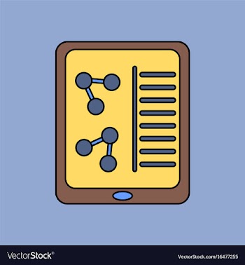 Flat icon design collection molecules on form vector image