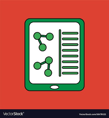 Flat icon design collection molecules on form vector image