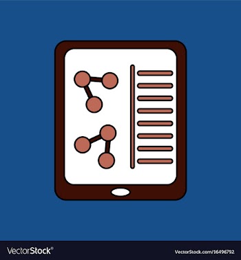 Flat icon design collection molecules on form vector image