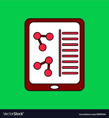 Flat icon design collection molecules on form vector image