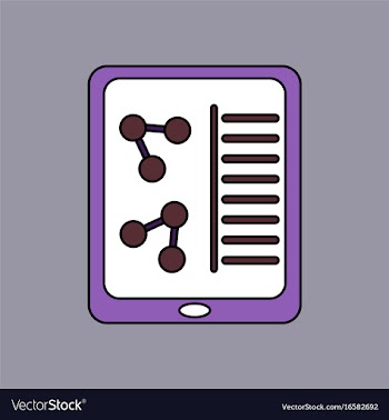 Flat icon design collection molecules on form vector image