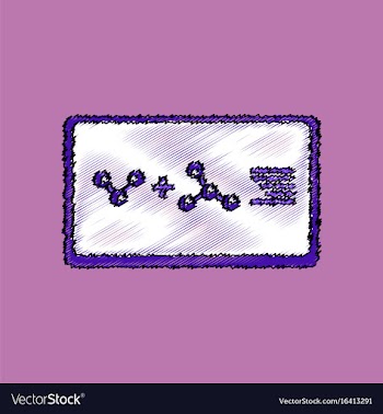 Flat icon design collection molecules plus atoms vector image