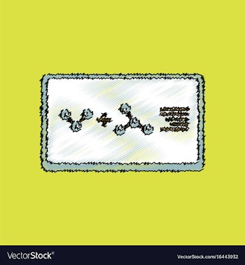 Flat icon design collection molecules plus atoms vector image