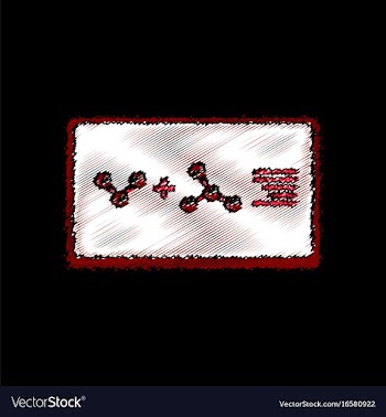 Flat icon design collection molecules plus atoms vector image