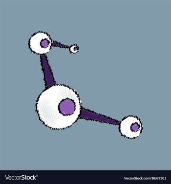 Flat icon design collection molecules scheme vector image