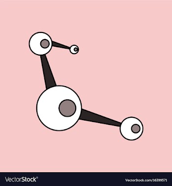 Flat icon design collection molecules scheme vector image