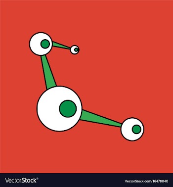Flat icon design collection molecules scheme vector image