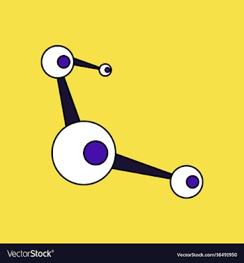 Flat icon design collection molecules scheme vector image