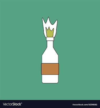 Flat icon design collection molotov cocktail vector image