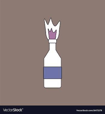 Flat icon design collection molotov cocktail vector image
