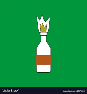 Flat icon design collection molotov cocktail vector image