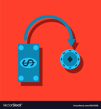 Flat icon design collection money equal chips in vector image