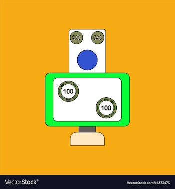 Flat icon design collection money equal chips vector image