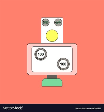 Flat icon design collection money equal chips vector image
