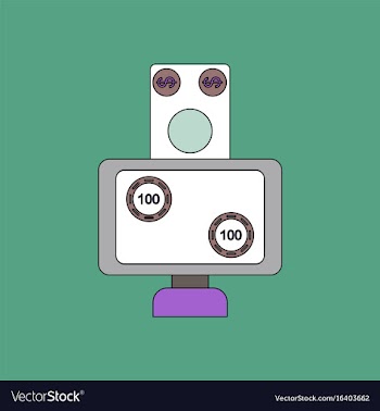 Flat icon design collection money equal chips vector image