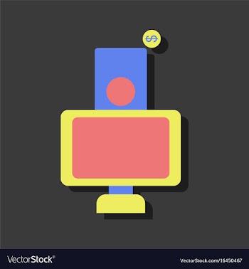 Flat icon design collection money equal chips vector image