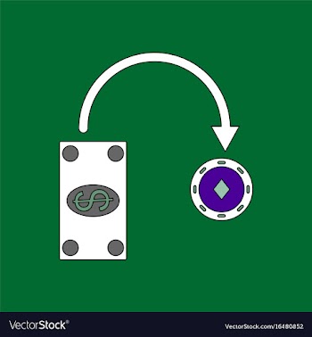 Flat icon design collection money equal chips vector image