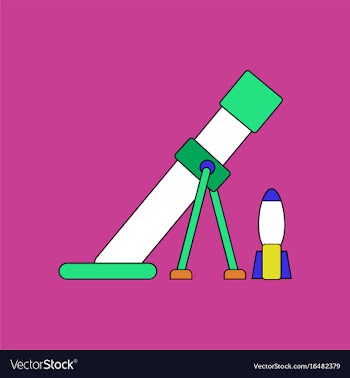 Flat icon design collection mortar and shell vector image