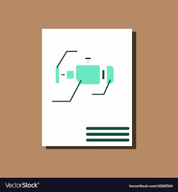 Flat icon design collection motor circuit in vector image