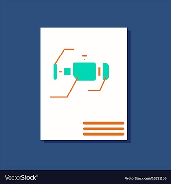Flat icon design collection motor circuit in vector image