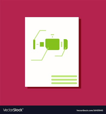 Flat icon design collection motor circuit in vector image