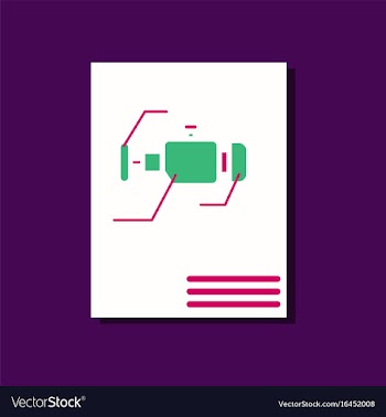 Flat icon design collection motor circuit in vector image