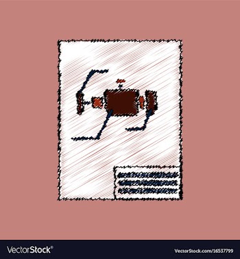 Flat icon design collection motor circuit in vector image