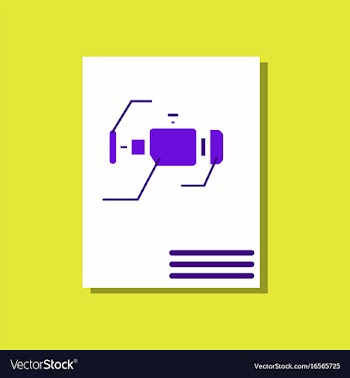 Flat icon design collection motor circuit in vector image
