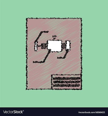 Flat icon design collection motor circuit in vector image