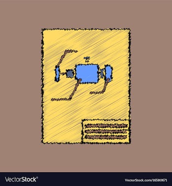 Flat icon design collection motor circuit in vector image