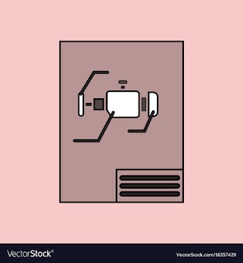 Flat icon design collection motor circuit vector image